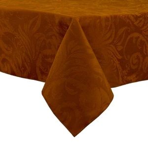Autumn scroll damask napkins